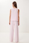 Keten Bluz Pantolon Takım ŞEKER PEMBE LMC0062