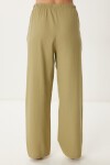 Keten Bluz Pantolon Takım ZEYTİN YEŞİLİ LMC0062
