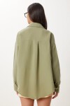 Oversize Basic Müslin Gömlek ÇAĞLA YEŞİLİ LMX0002