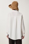 Oversize Basic Müslin Gömlek EKRU LMX0002