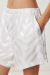 Saten Yüzeyli Kimono Şort Takım EKRU LFG0113