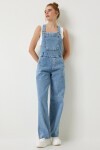 Askılı Denim Bahçıvan Tulum AÇIK MAVİ LRV0006
