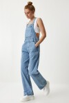 Askılı Denim Bahçıvan Tulum AÇIK MAVİ LRV0006