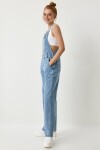 Askılı Denim Bahçıvan Tulum AÇIK MAVİ LRV0006