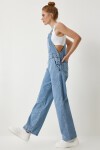 Askılı Denim Bahçıvan Tulum AÇIK MAVİ LRV0006