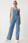 Askılı Denim Bahçıvan Tulum AÇIK MAVİ LRV0006