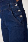 Askılı Denim Bahçıvan Tulum KOYU MAVİ LRV0006