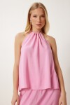 Modal Bluz Etek Takım PEMBE LHL0006