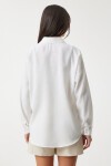 Oversize Keten Gömlek EKRU LHF0005