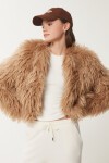 Suni Kürk Ceket CAMEL LFN0074