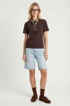 Basic Modal T-shirt KAHVERENGİ LMC0084
