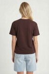Basic Modal T-shirt KAHVERENGİ LMC0084