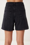 Bermuda Denim Şort SİYAH LUT0017