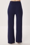 Düğmeli Fitilli Örme Hırka Pijama Takımı LACİVERT LRN0016