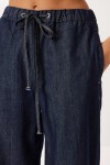 Gold Düğmeli Denim Ceket Pantolon Takım KOYU MAVİ LRI0014