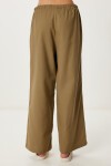 Keten Culotte Pantolon Bluz Takım HAKİ LRV0116
