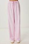 Keten Culotte Pantolon Bluz Takım ŞEKER PEMBE LRV0116