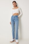 Orta Bel Straight Jeans AÇIK MAVİ LUT0010