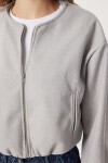 Soft Kaşe Bomber Ceket GRİ LUB0248