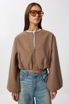 Soft Kaşe Bomber Ceket VİZON LUB0248