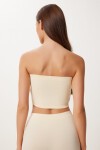 2’li Paket Dikişsiz Straplez Örme Büstiyer KREM BEYAZ LGV0006