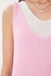 Atletli İkili Basic Triko Bluz PEMBE KEMİK LKİ0030