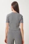 Fitted/Vücuda Oturan Esnek Modal Alt-Üst Takım ANTRASİT LUB0086