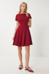 Godeli Mini Dokuma Elbise BORDO LUB0084