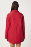 Cepli Oversize Kapitone Mont KIRMIZI LFO0001