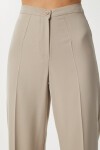 Dikişli Straight Poliviskon Pantolon BEJ LGP0023