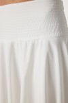 Kloş Yazlık Midi Poplin Etek EKRU LNS0038