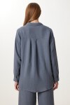 Oversize Müslin Gömlek Pantolon Takım ANTRASİT LSA0014