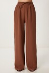 Oversize Müslin Gömlek Pantolon Takım KAHVERENGİ LSA0014