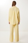 Oversize Müslin Gömlek Pantolon Takım SARI LSA0014