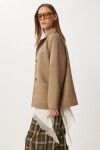 Regular Kesim Suni Süet Blazer Ceket VİZON LRG0055
