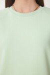 Vatkalı İnterlok Tshirt AÇIK YEŞİL LUS0085