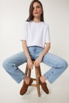Vatkalı İnterlok Tshirt BEYAZ LUS0085