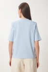 Vatkalı İnterlok Tshirt GÖK MAVİ LUS0085