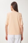 Vatkalı İnterlok Tshirt ŞEFTALİ LUS0085