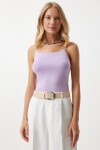 İp Askılı Örme Body Bluz LİLA LLD0002