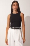 2’li Paket Basic Crop Viskon Bluz SİYAH EKRU LRN0012