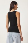 2’li Paket Basic Örme Bluz SİYAH BEYAZ LRN0011