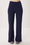Askılı Crop Fitilli Örme Pijama Takımı LACİVERT LRN0018