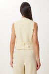 Keten Yelek Pantolon Takım 9257 SARI LRV0106