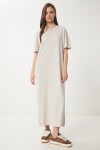 Oversize Basic Yazlık Örme Elbise TAŞ LUB0082