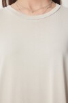 Oversize Basic Yazlık Örme Elbise TAŞ LUB0082