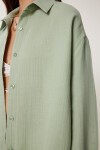 Oversize Müslin Gömlek ÇAĞLA YEŞİLİ LRG0027