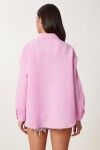 Oversize Müslin Gömlek PEMBE LRG0027