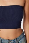 Straplez Fitilli Örme Büstiyer LACİVERT LUB0218