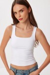 2’li Paket Askılı Sandy Örme Bluz SİYAH BEYAZ LCR0122